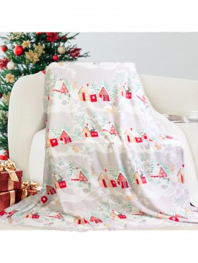 Double Sided Holiday Flannel Blanket